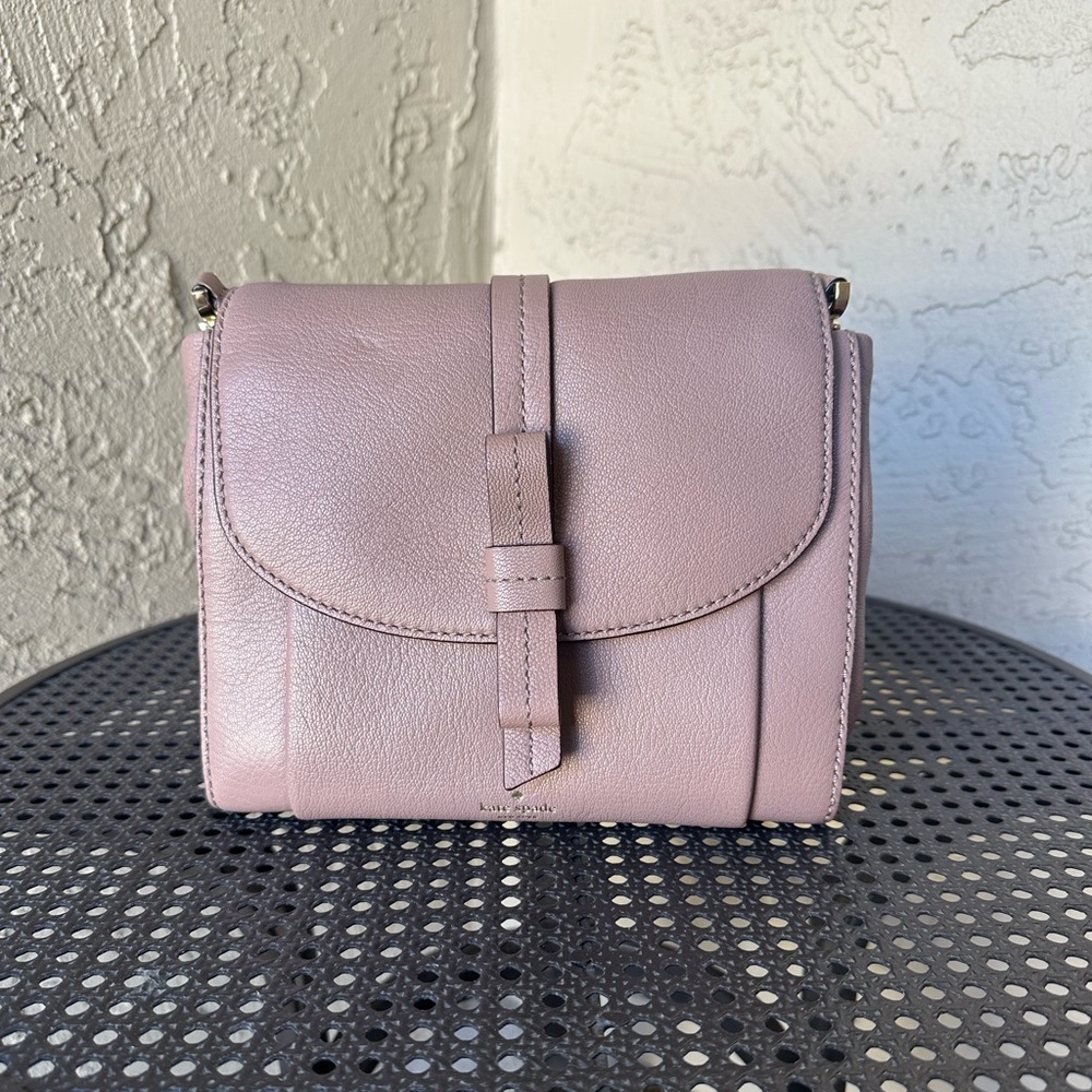 Kate Spade Mauve Leather Crossbody Bag
